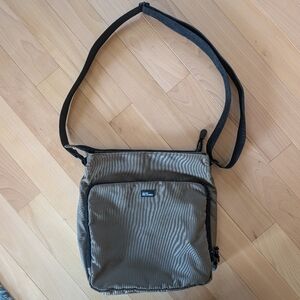 Derek Alexander Nylon Crossbody Bag (Taupe)